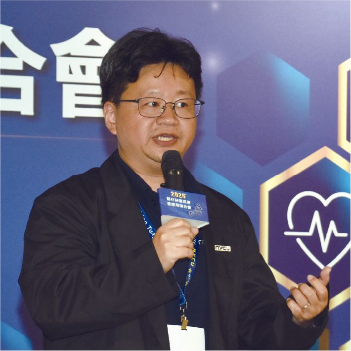陽明交大產學產創處智權中心吳志偉副執行長表示，此次活動有助促進產學交流，推動創新技術合作。(攝影/吳培安)