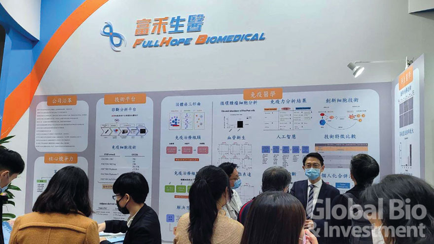 富禾生醫於2020年12月3~6日，於「台灣醫療科技展」會場向民眾介紹富禾生醫的精準醫療分析、癌症免疫治療及再生醫學的布局與進展。(圖/富禾生醫提供)